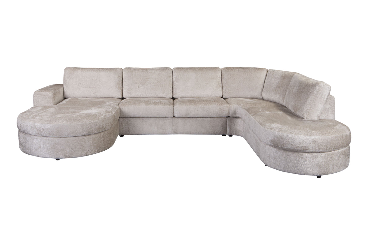 2BM - Hoeksalon Ilona - Stof - Beige