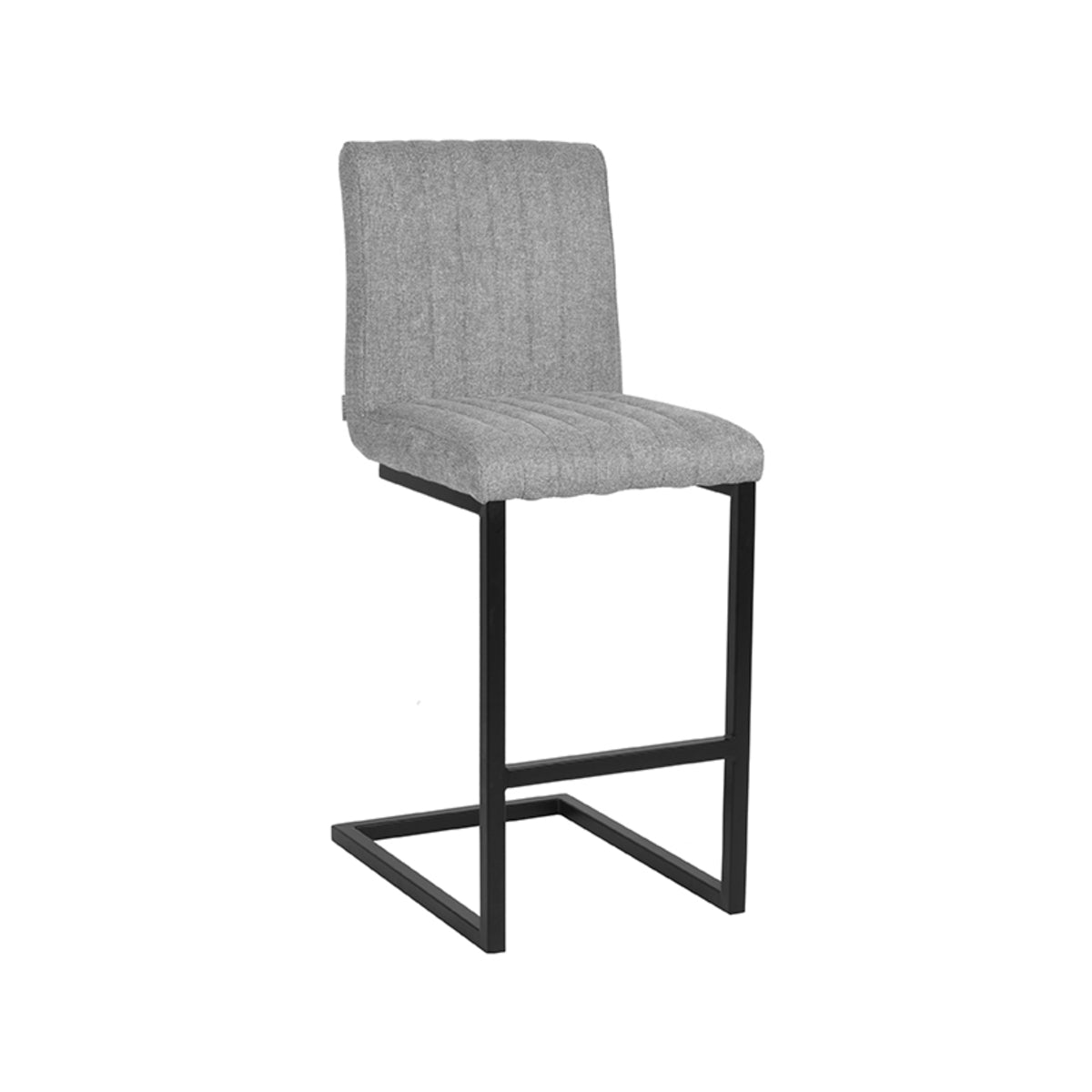 LABEL51 Tabouret de bar Milo - Zinc - Synthétique - Hauteur d'assise 65