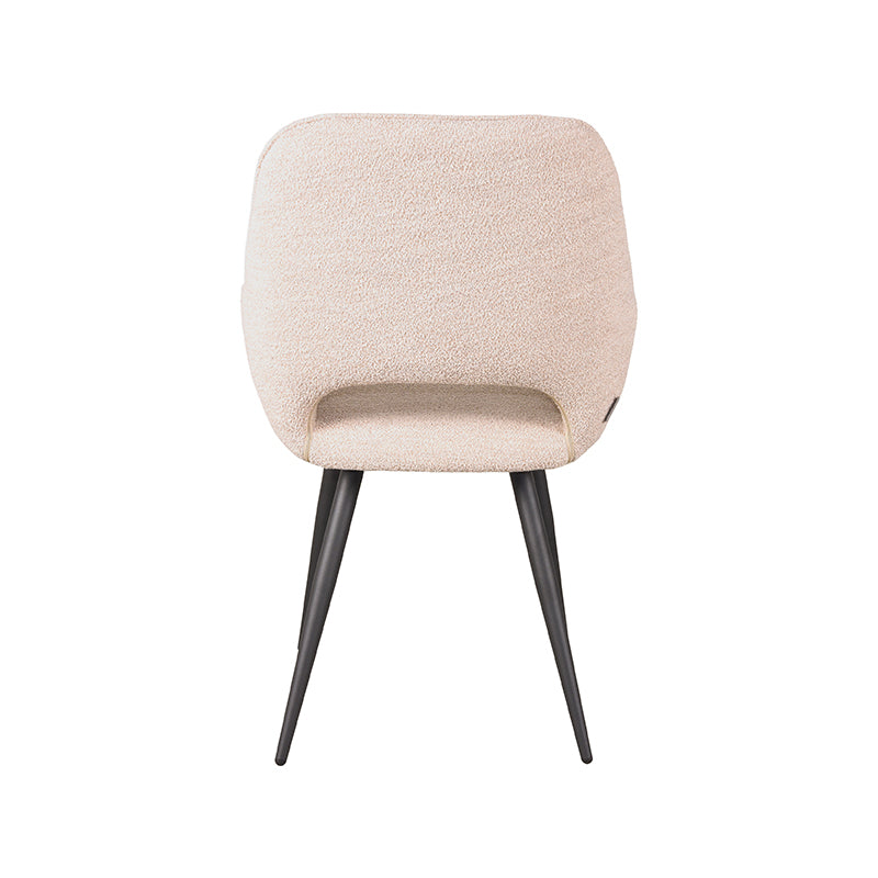 LABEL51 Chaise de salle à manger Fer - Naturel - Boucle