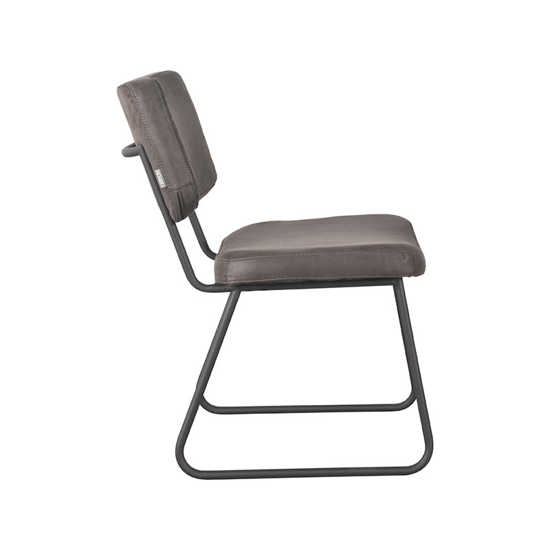 LABEL51 Chaise de salle à manger Noah - Anthracite - Microfibre