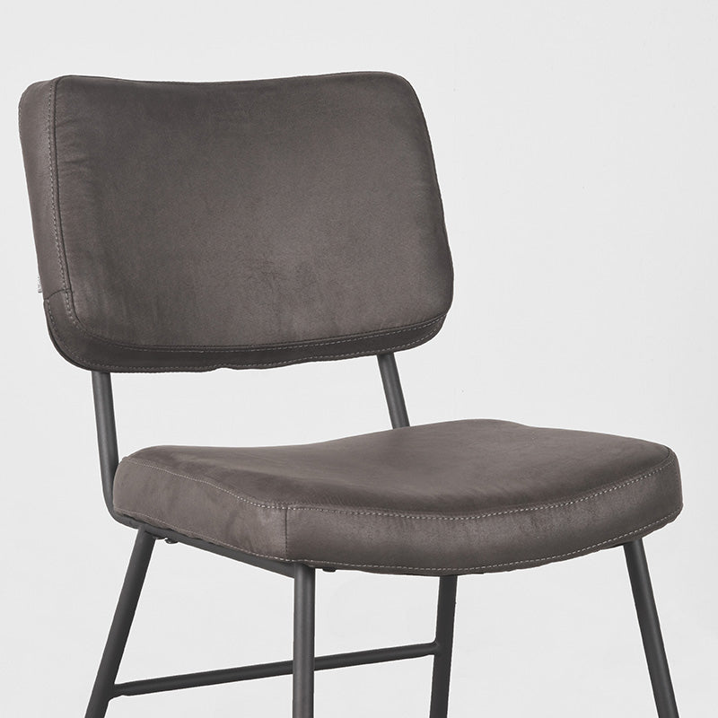 LABEL51 Chaise de salle à manger Noah - Anthracite - Microfibre