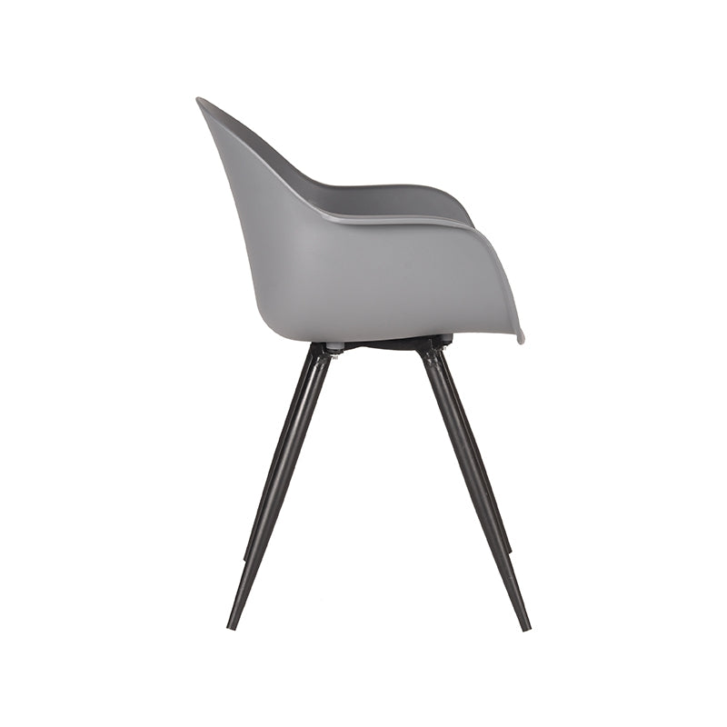 LABEL51 Chaise de salle à manger Luca - Anthracite - Plastique