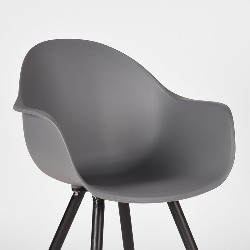 LABEL51 Chaise de salle à manger Luca - Anthracite - Plastique