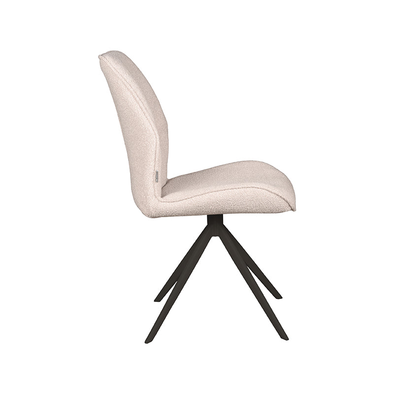 LABEL51 Chaise de salle à manger Comfy - Naturel - Bouclé