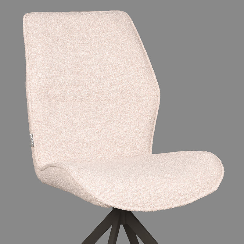 LABEL51 Chaise de salle à manger Comfy - Naturel - Bouclé