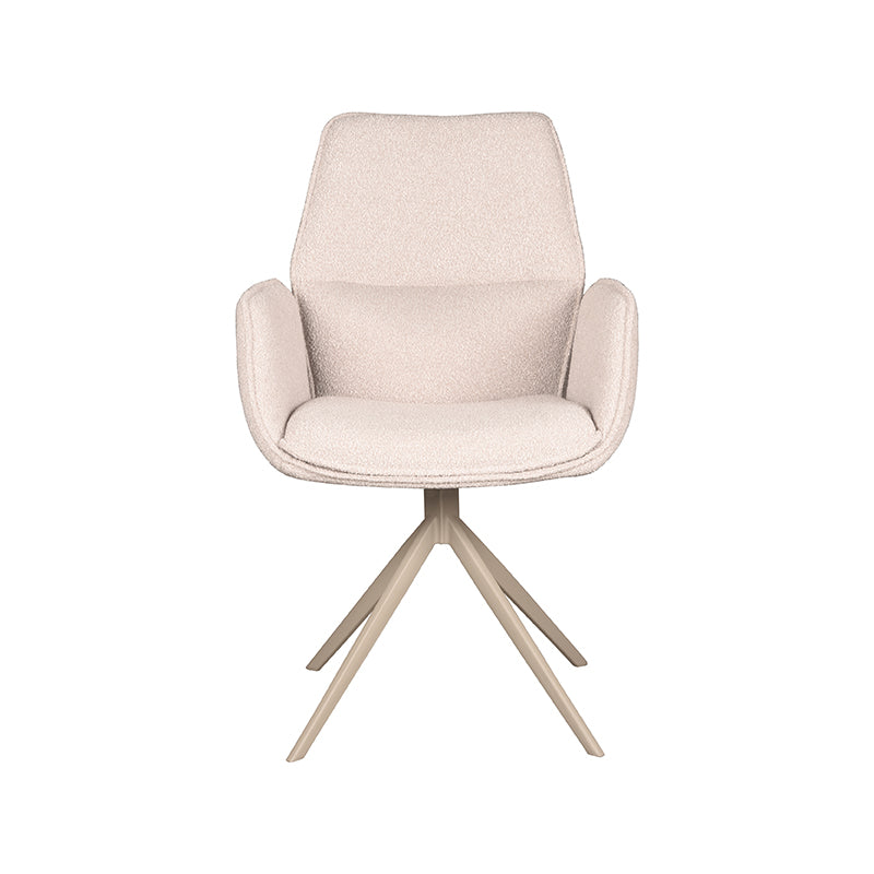 LABEL51 Eetkamerstoel Mellow - Naturel - Boucle