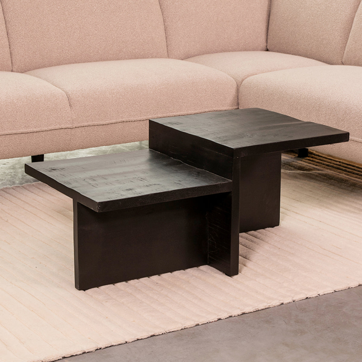 LABEL51 Salontafel Skip - Zwart - Mangohout