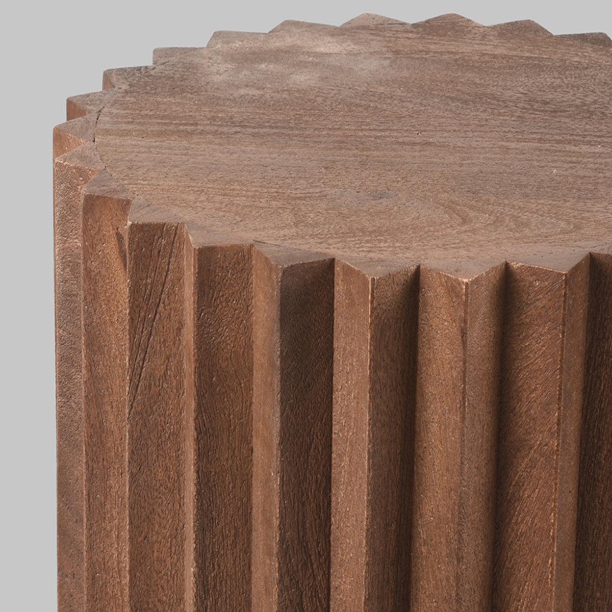 LABEL51 Table d'appoint Novan - Espresso - Bois de manguier