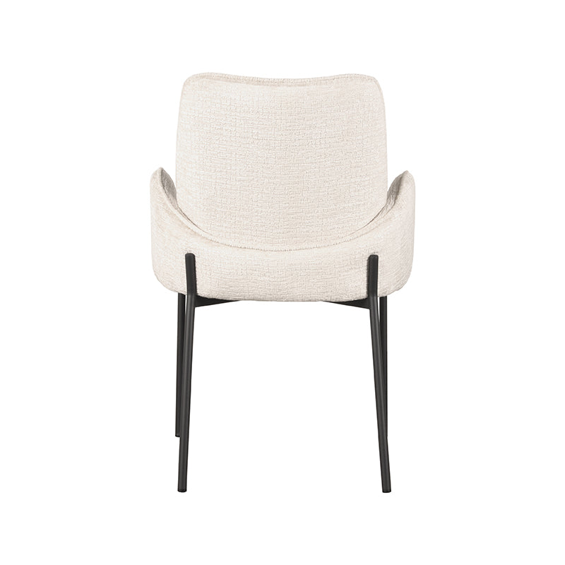 LABEL51 Chaise de salle à manger Joni - Crème - Velours