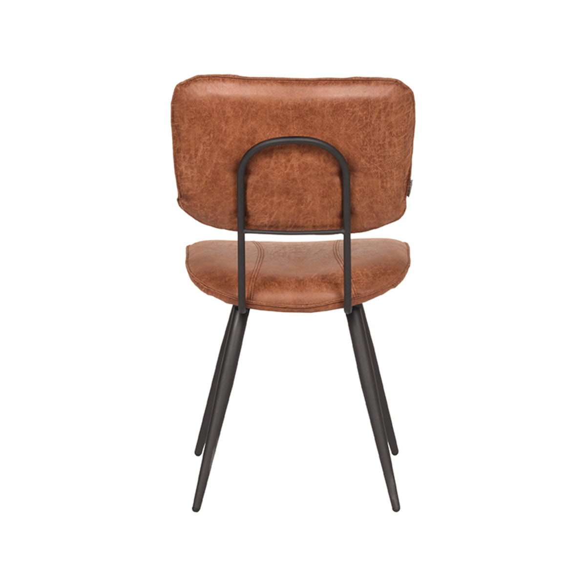 LABEL51 Chaise de salle à manger Fos - Cognac - Cuir
