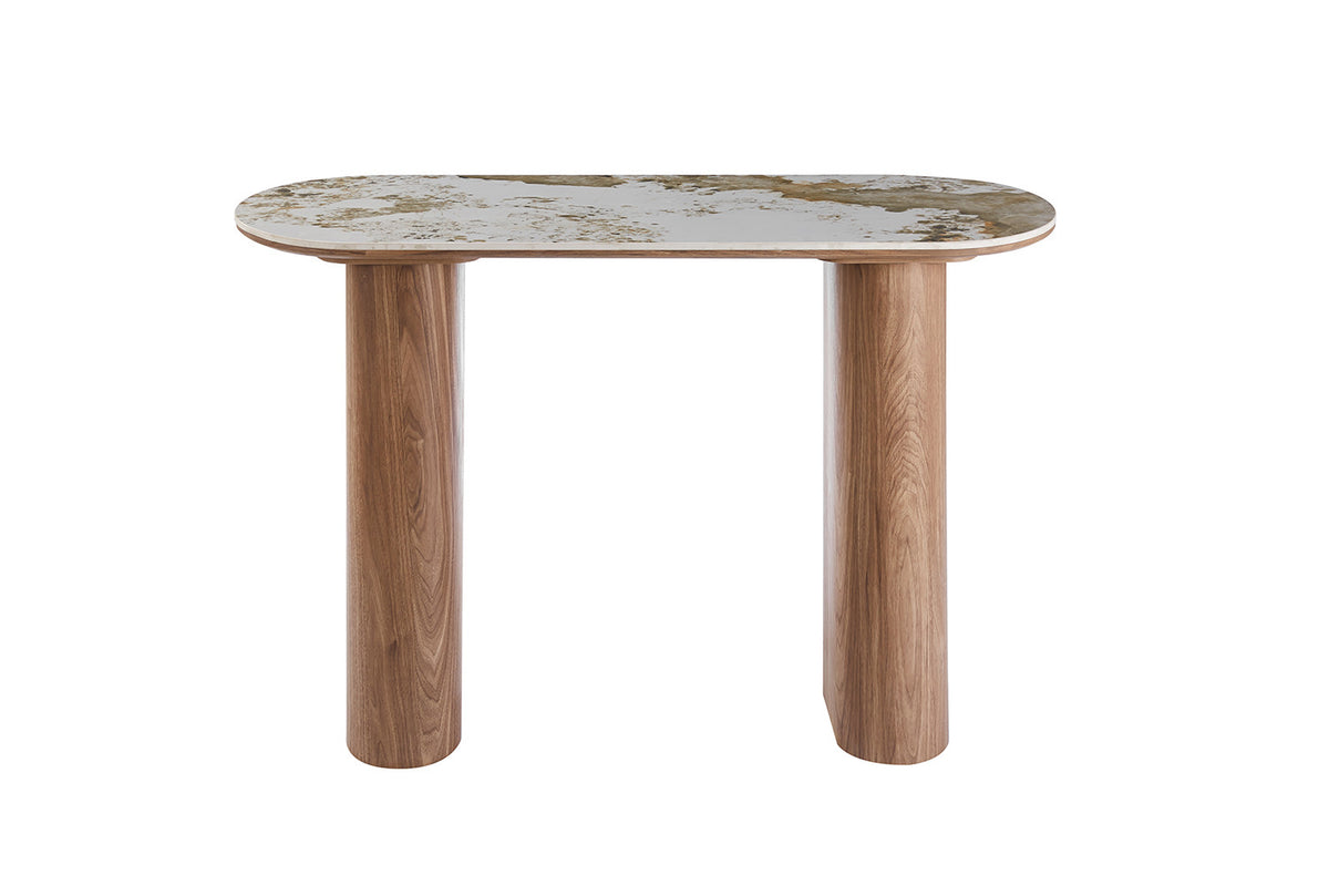 NIEUW - Console 'Evora'  Glanzend Steen Pandora goudbruin