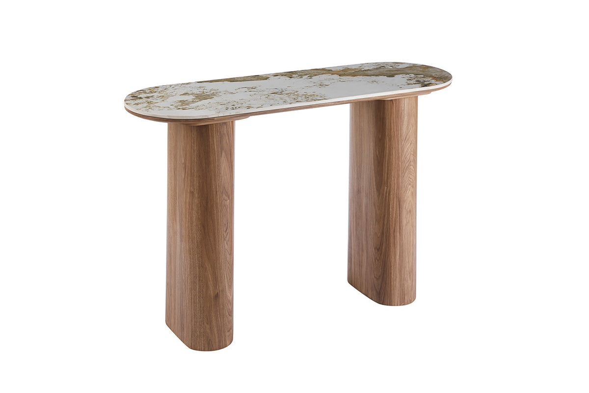 NIEUW - Console 'Evora'  Glanzend Steen Pandora goudbruin
