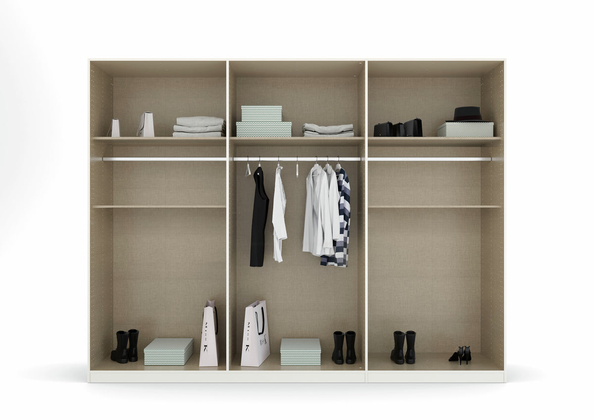 Armoire RAU - Ticao - Décor blanc – 271 x 210 x 54 cm