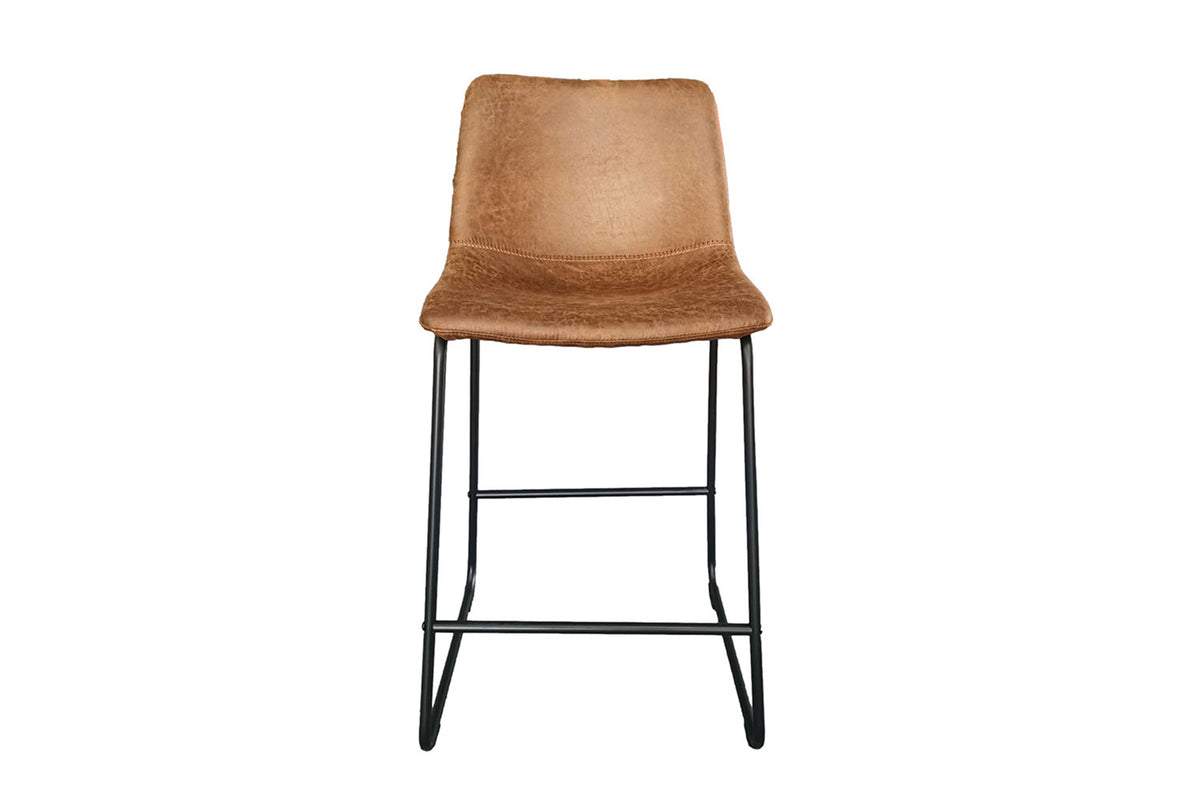 Counterstoel 'Mancia' PU Ote Topper 02 Cognac