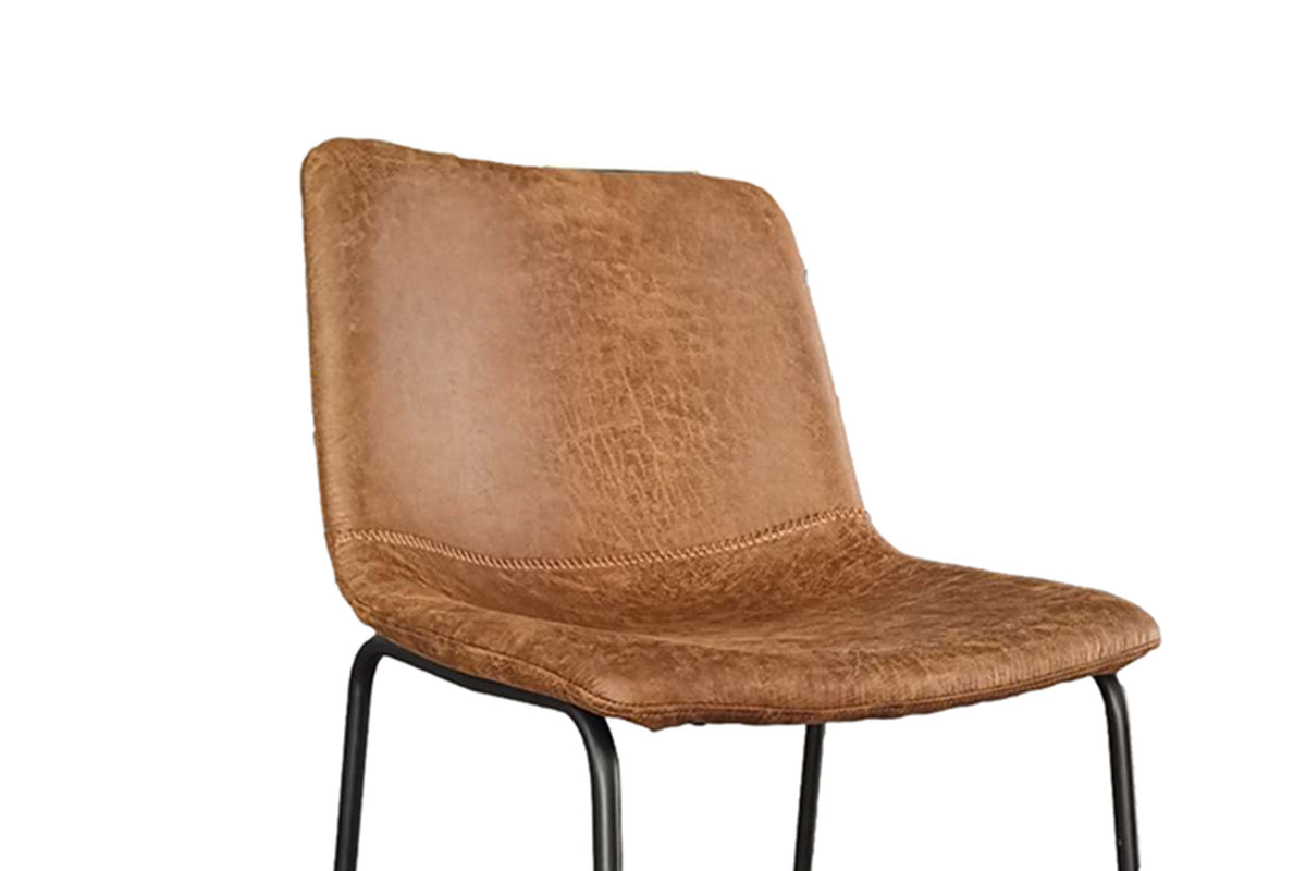 Counterstoel 'Mancia' PU Ote Topper 02 Cognac