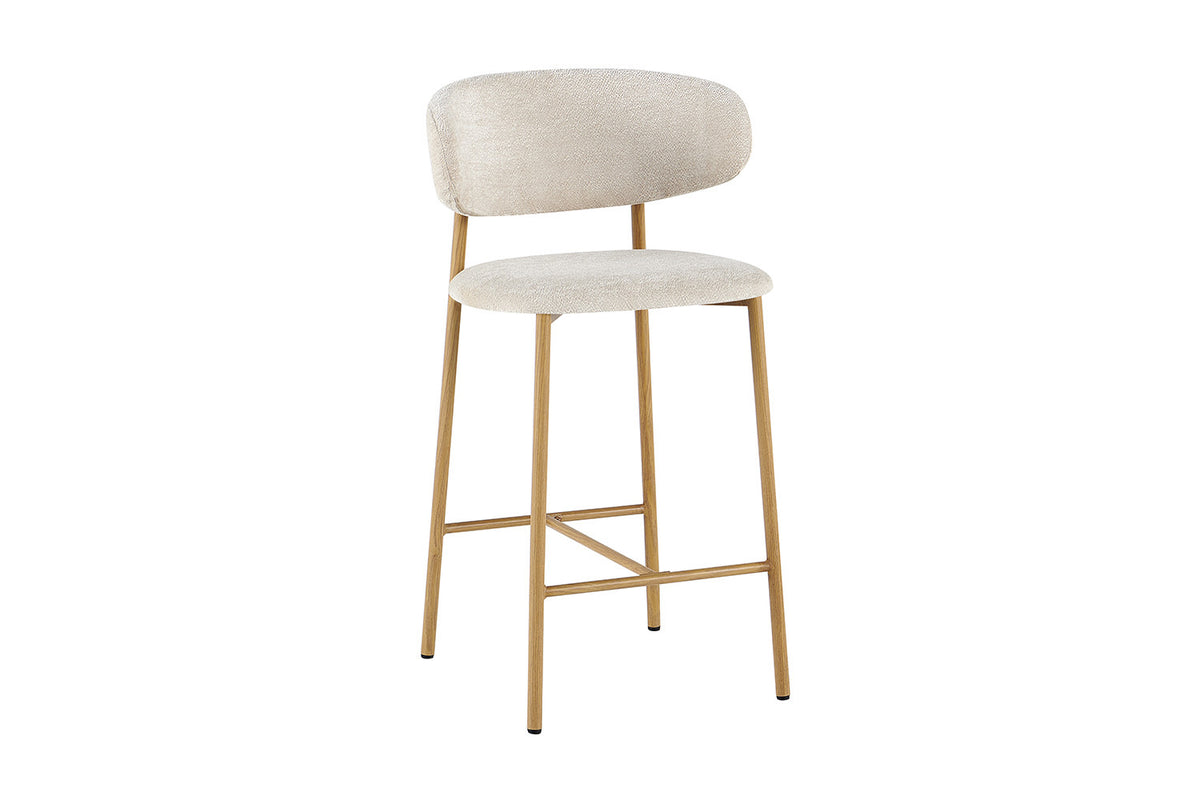 NIEUW - Counterstoel 'Coco' Naturel - Stof Raven 24 Beige
