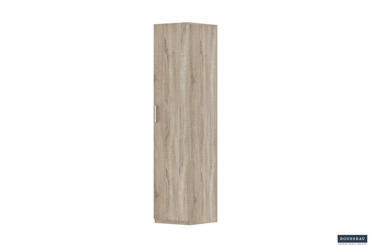 Armoire de rangement « Mike » 40 cm 1 porte Sonoma
