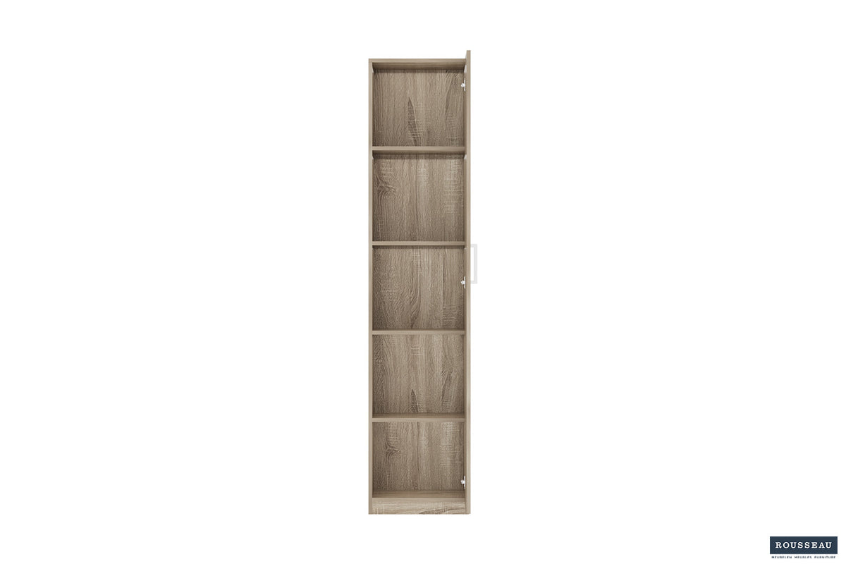Armoire de rangement « Mike » 40 cm 1 porte Sonoma