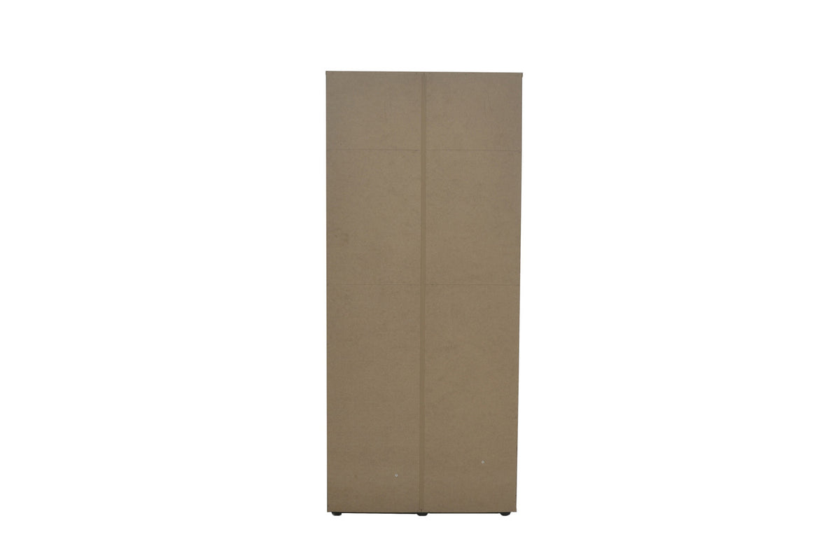 Armoire 'Marc' 3 portes avec miroir Blanc