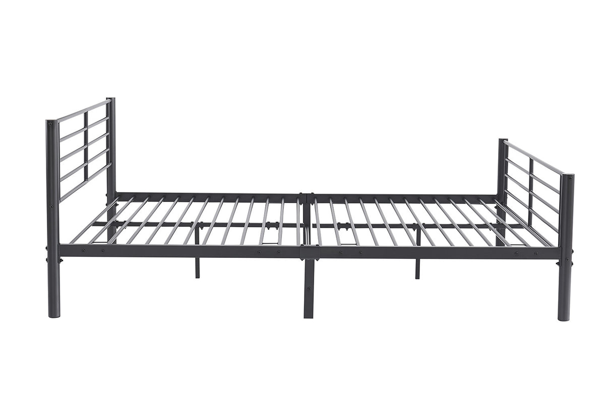 Rousseau - Lit Sammy - Métal Gris foncé - 140x200 cm