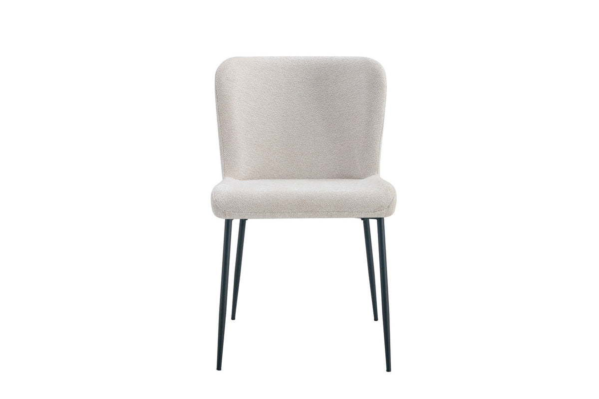 Rousseau - Chaise Lisa - Tissu Beige - 85x50x62 cm
