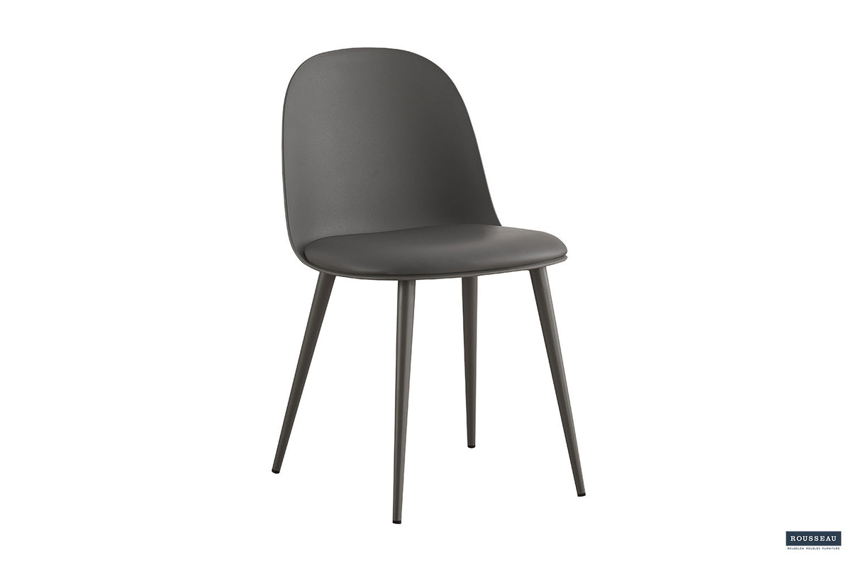 Rousseau - Stoel Jasmin Zitting PP - PU Grijs - 81x51x44 cm