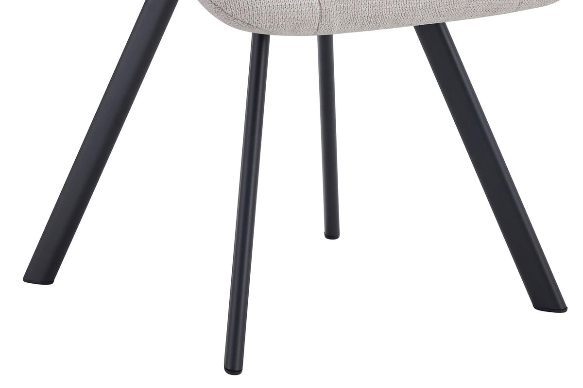 Rousseau - Chaise Lizzy - Tissu Beige - 88,5x52x61,5 cm