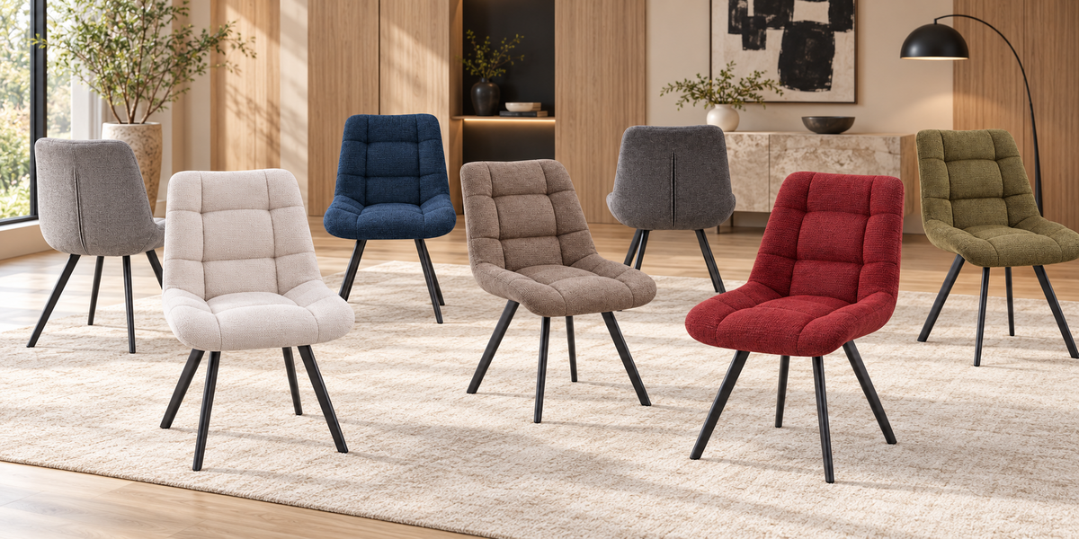 Rousseau - Chaise Lizzy - Tissu Beige - 88,5x52x61,5 cm