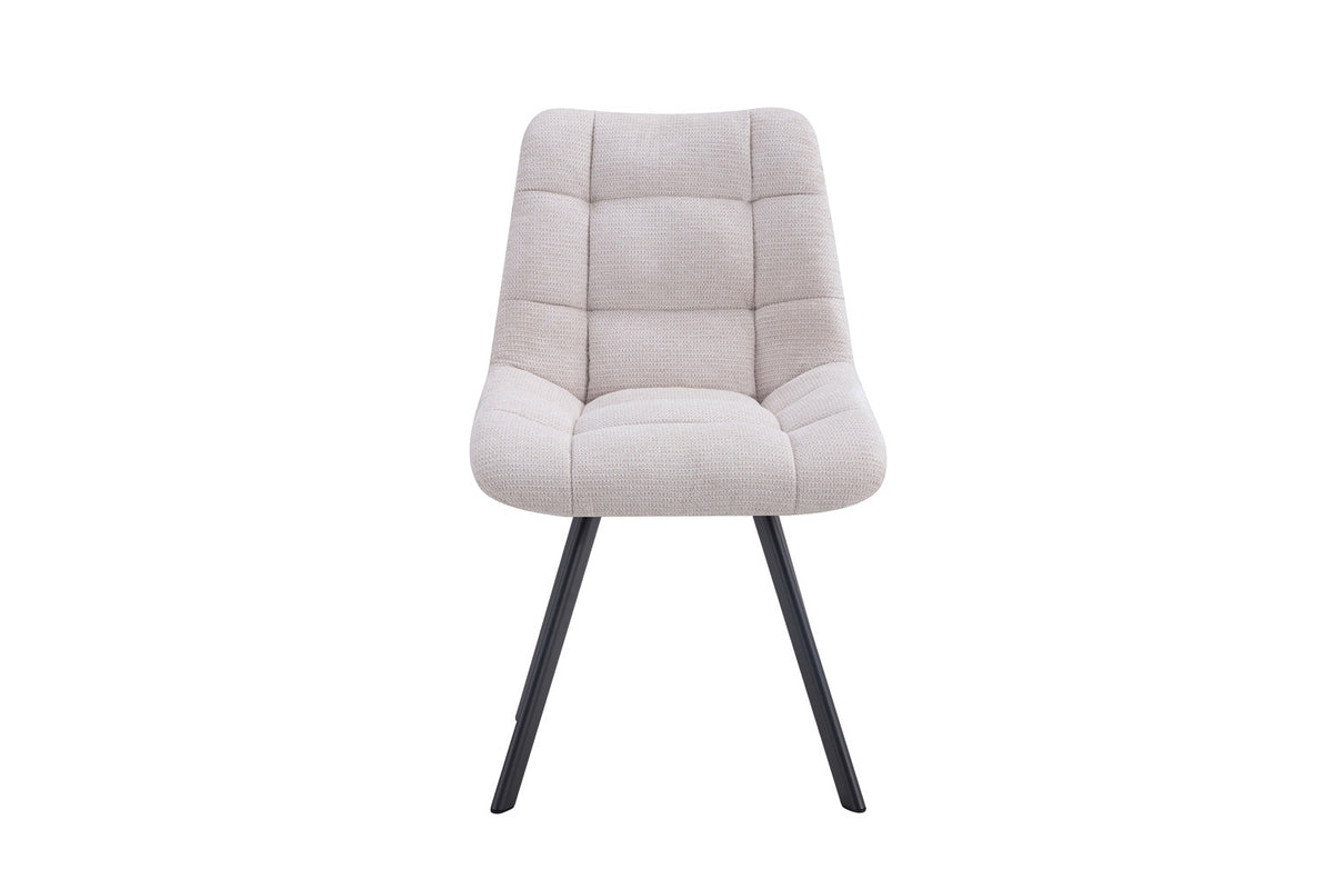 Rousseau - Chaise Lizzy - Tissu Beige - 88,5x52x61,5 cm