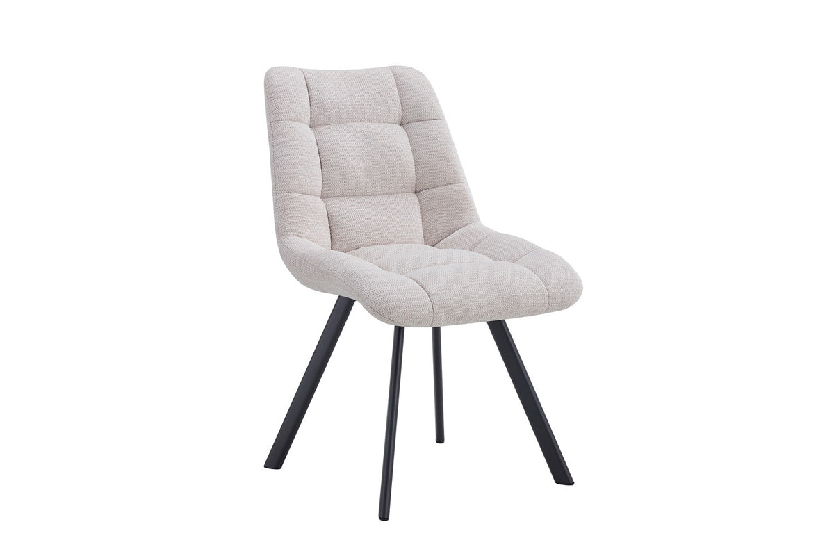 Rousseau - Chaise Lizzy - Tissu Beige - 88,5x52x61,5 cm