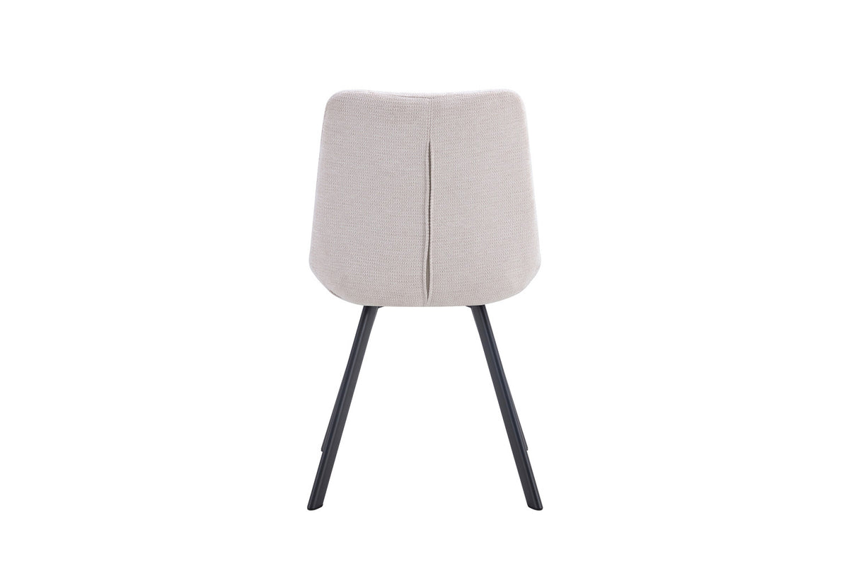 Rousseau - Chaise Lizzy - Tissu Beige - 88,5x52x61,5 cm