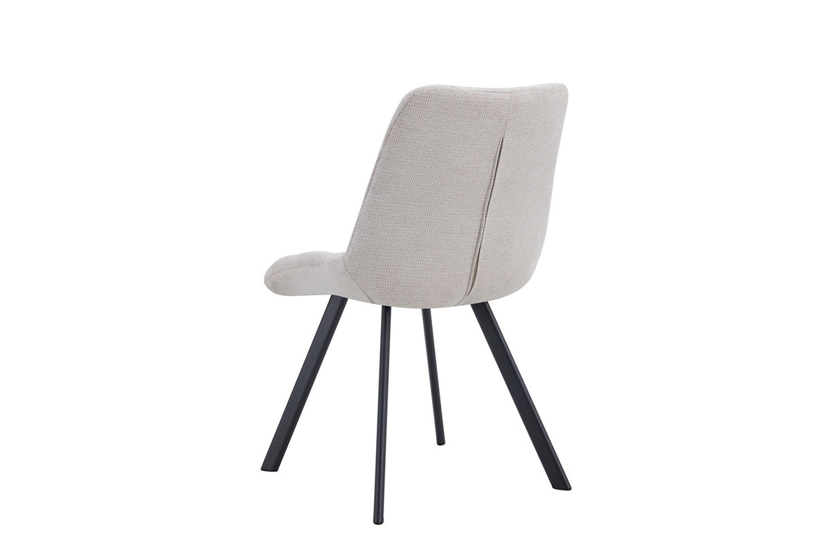 Rousseau - Chaise Lizzy - Tissu Beige - 88,5x52x61,5 cm