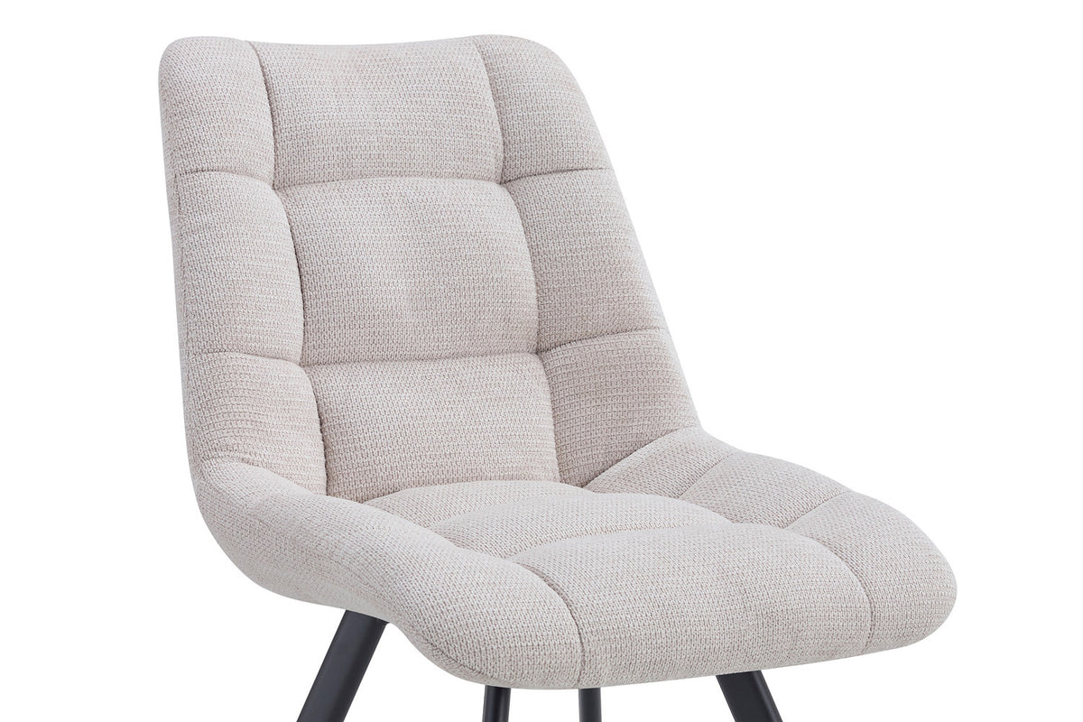 Rousseau - Chaise Lizzy - Tissu Beige - 88,5x52x61,5 cm
