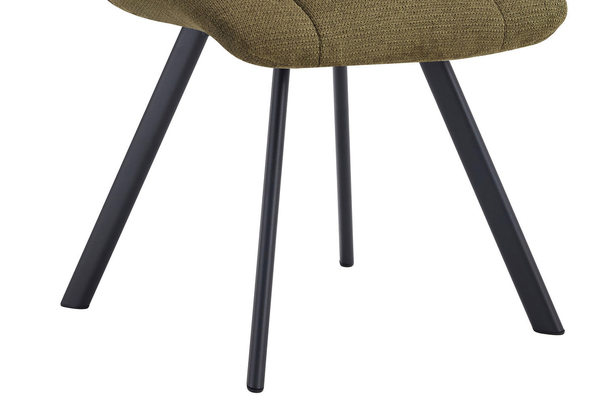 Rousseau - Chaise Lizzy - Tissu Vert - 88,5x52x61,5 cm