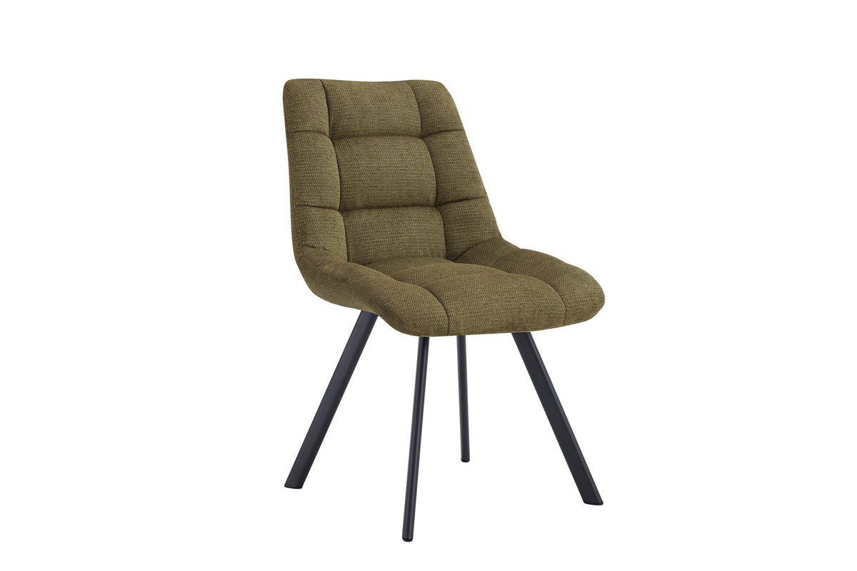 Rousseau - Chaise Lizzy - Tissu Vert - 88,5x52x61,5 cm
