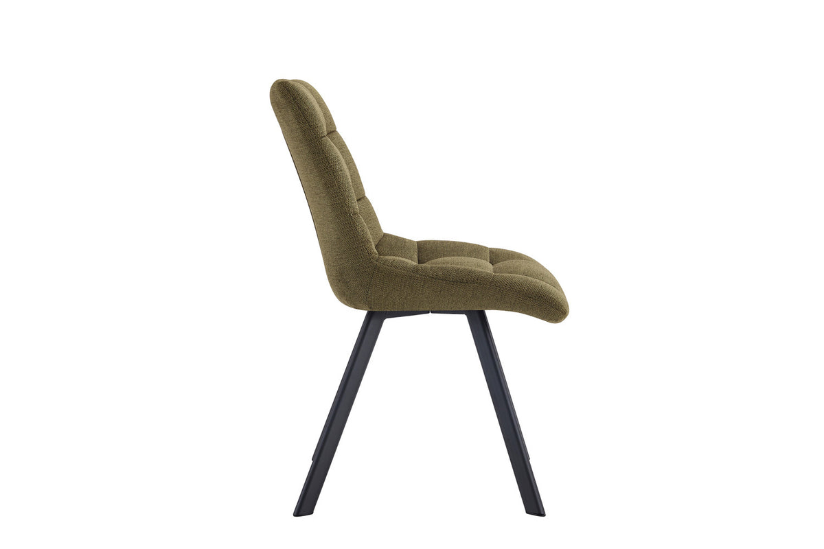 Rousseau - Chaise Lizzy - Tissu Vert - 88,5x52x61,5 cm