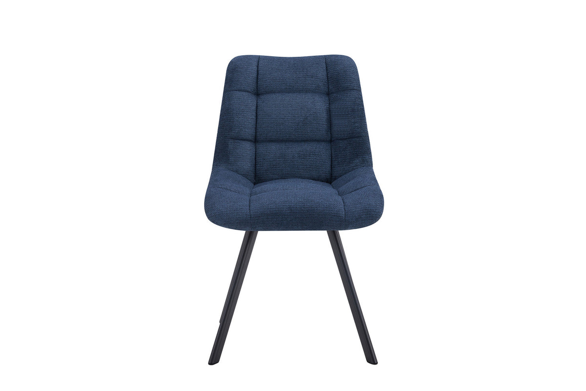 Rousseau - Stoel Lizzy - Stof Blauw - 88.5x52x61.5 cm