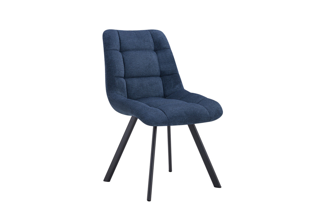 Rousseau - Stoel Lizzy - Stof Blauw - 88.5x52x61.5 cm