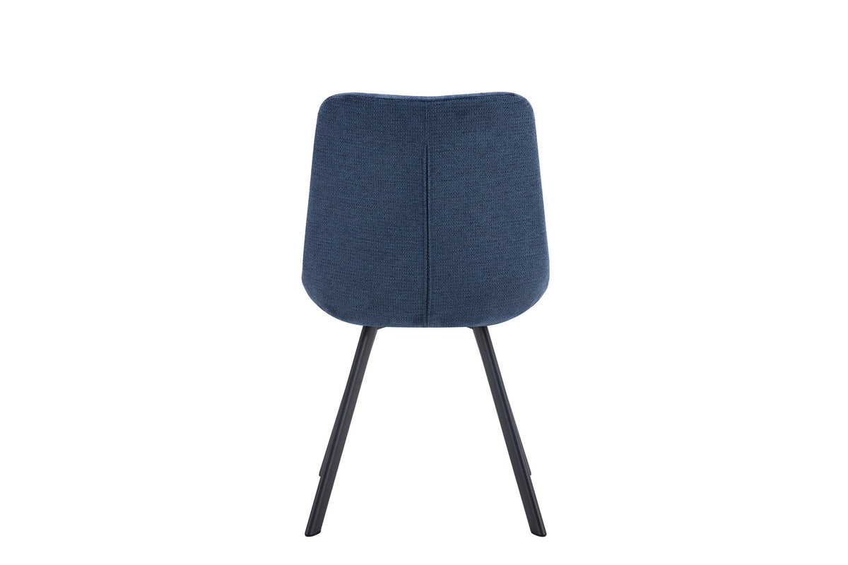 Rousseau - Stoel Lizzy - Stof Blauw - 88.5x52x61.5 cm