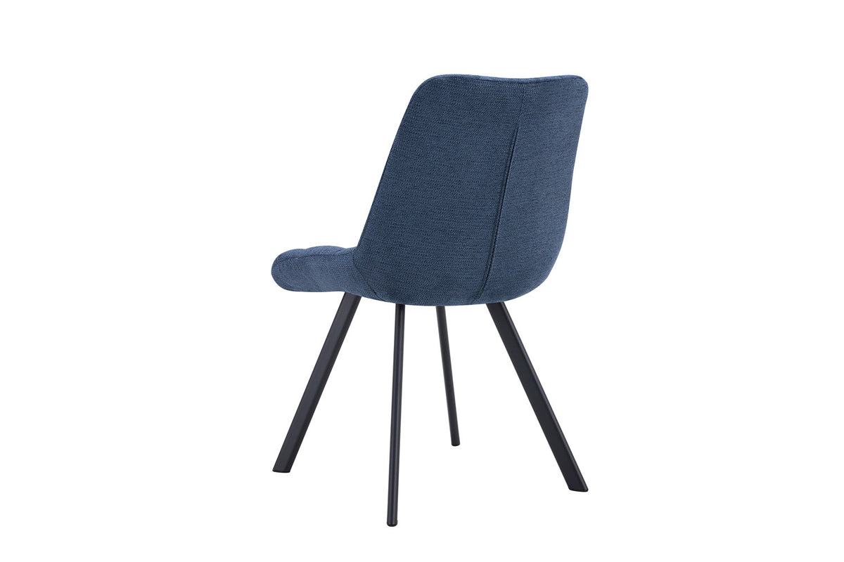 Rousseau - Stoel Lizzy - Stof Blauw - 88.5x52x61.5 cm