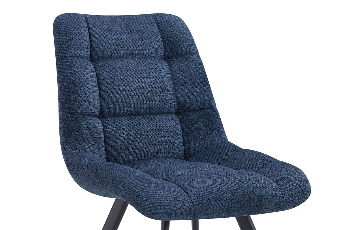 Rousseau - Stoel Lizzy - Stof Blauw - 88.5x52x61.5 cm