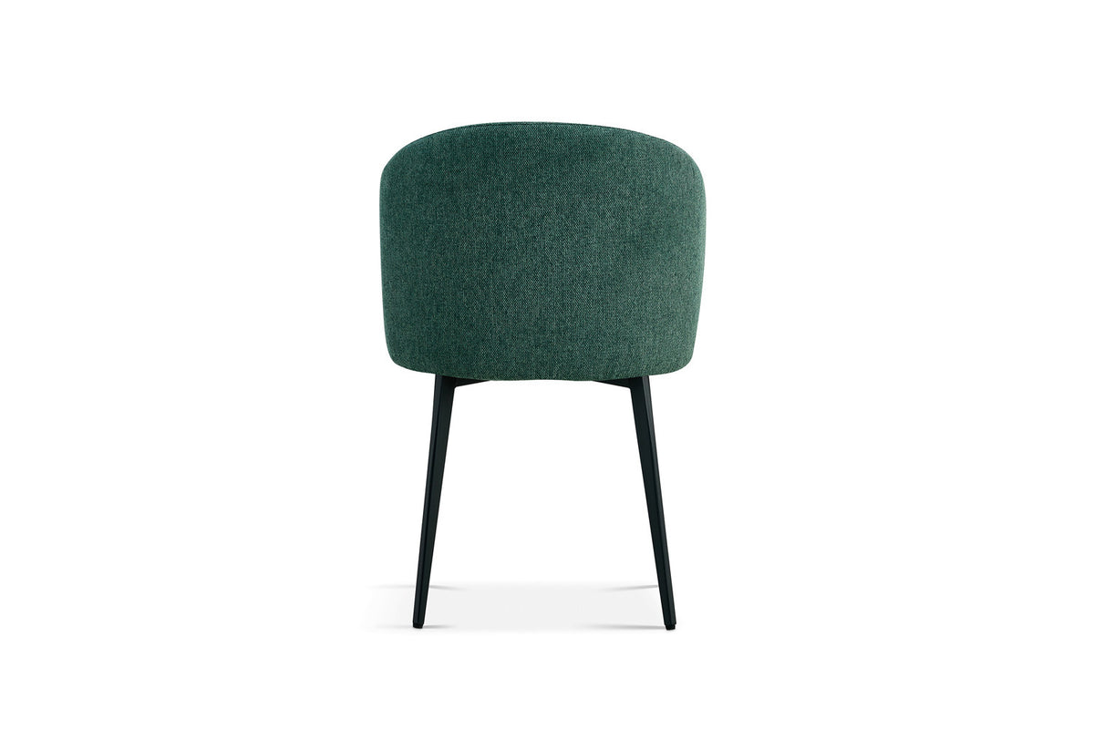 Rousseau - Chaise Toledo - Tissu Vert - 80x51x55 cm