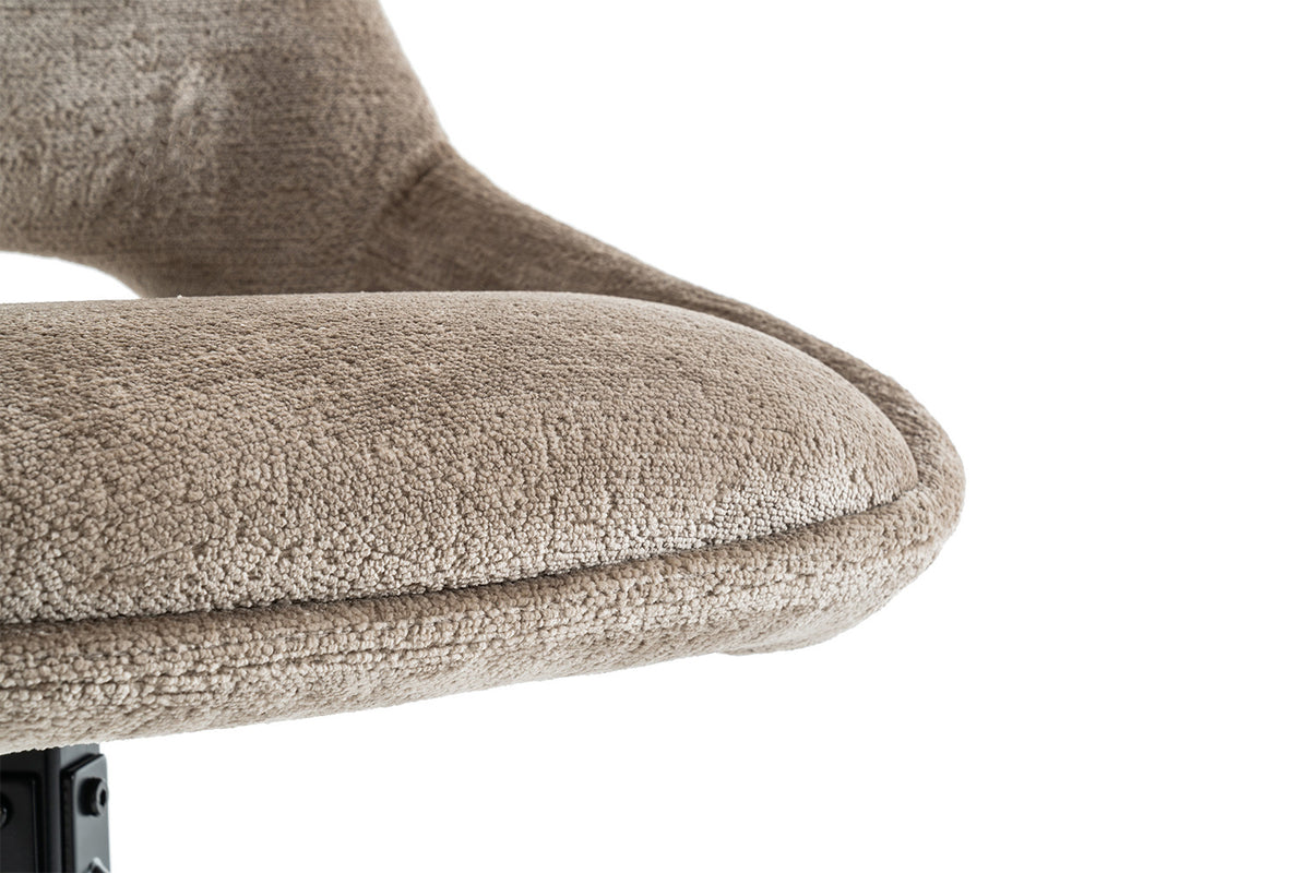 Rousseau - Stoel Dante - Stof Taupe - 85.5x51x60 cm