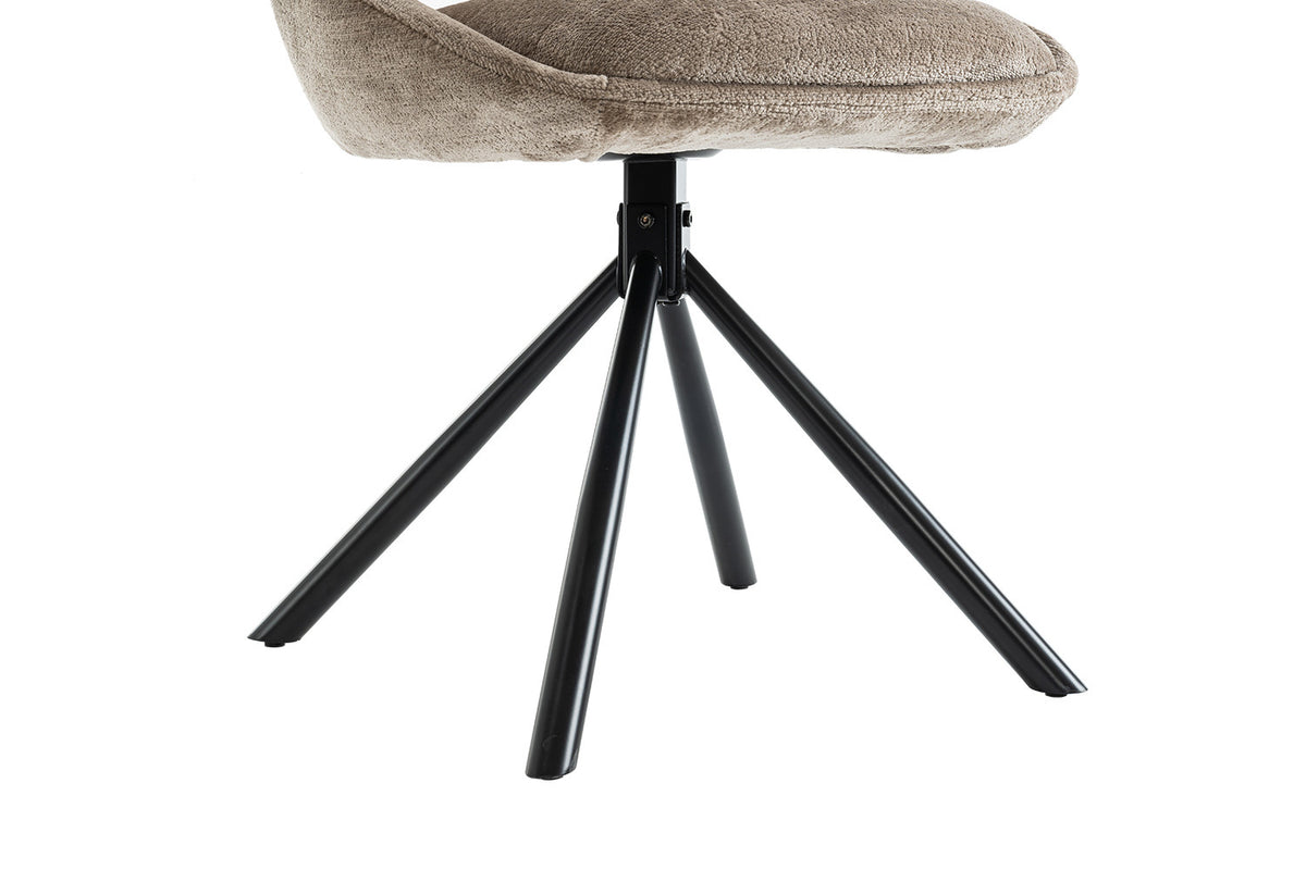 Rousseau - Stoel Dante - Stof Taupe - 85.5x51x60 cm