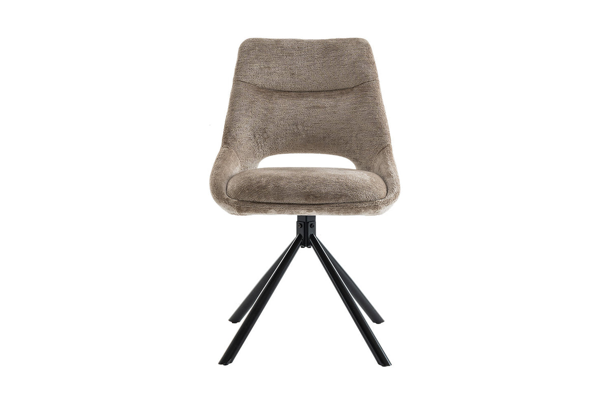 Rousseau - Stoel Dante - Stof Taupe - 85.5x51x60 cm