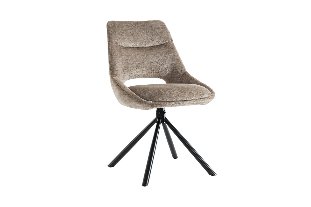 Rousseau - Stoel Dante - Stof Taupe - 85.5x51x60 cm