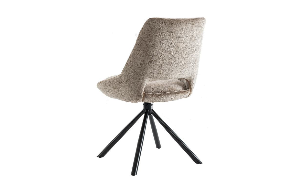 Rousseau - Stoel Dante - Stof Taupe - 85.5x51x60 cm