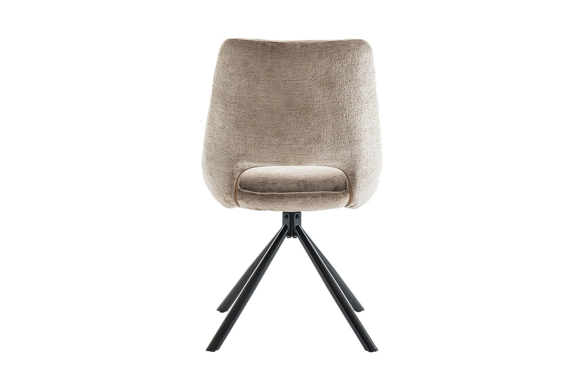 Rousseau - Stoel Dante - Stof Taupe - 85.5x51x60 cm