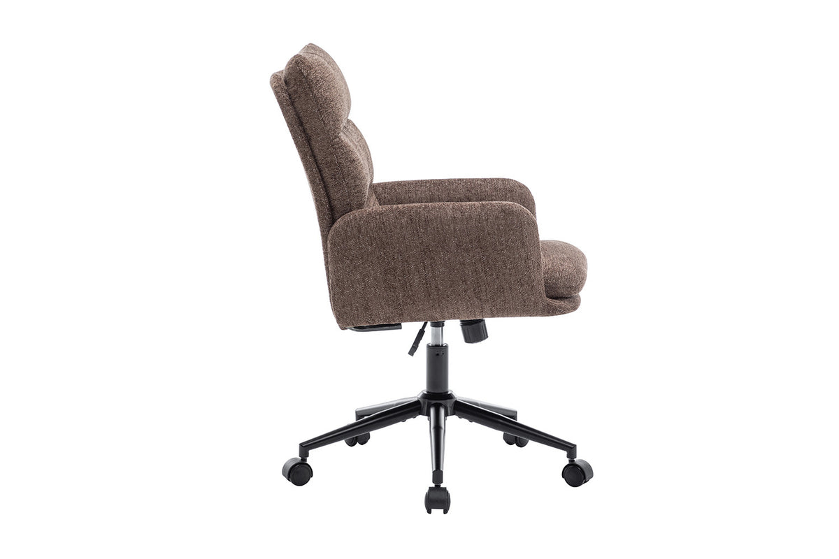 Bureaustoel 'Aimé' Stof Fabb Raven 45 Bruin