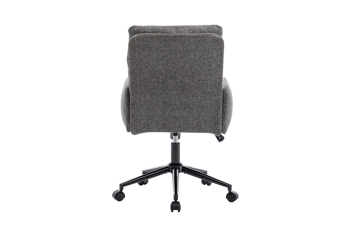 Chaise de bureau « Aimé » Tissu Fabb Raven 13 Gris foncé